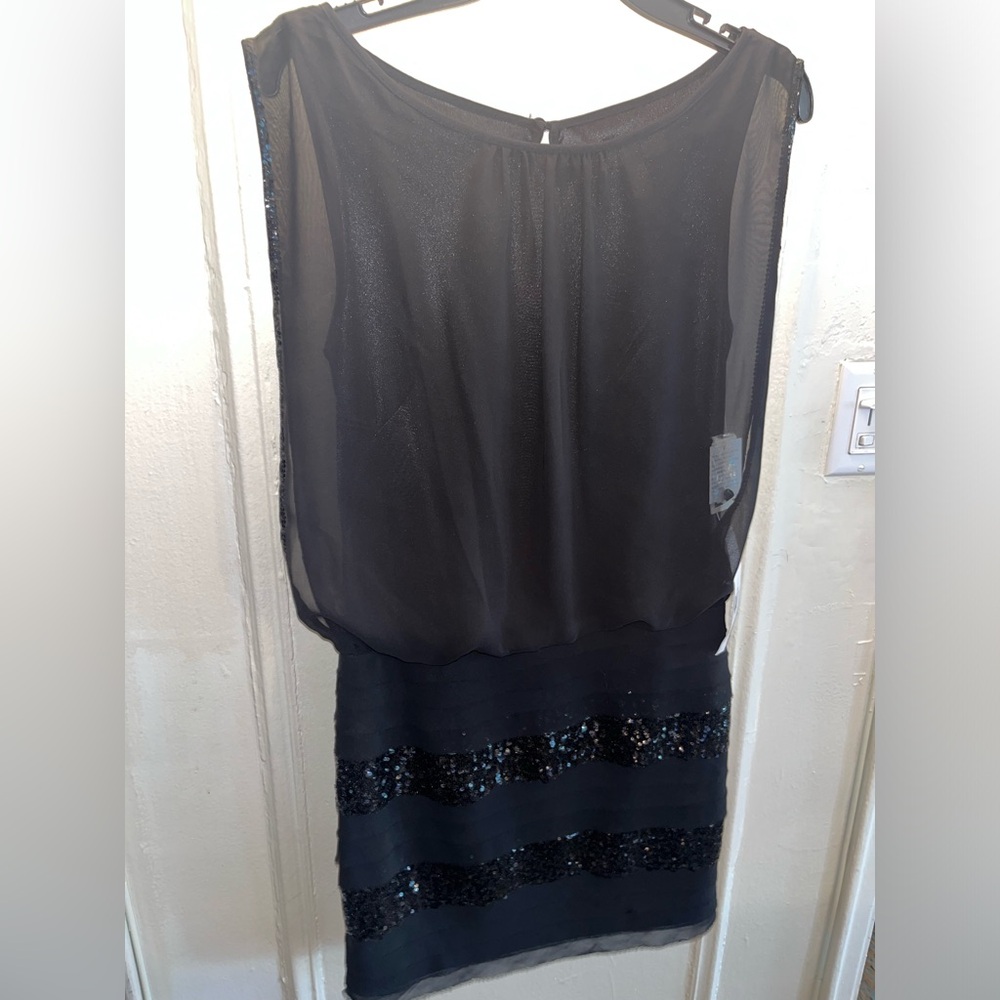 Aidan Mattox black cocktail dress